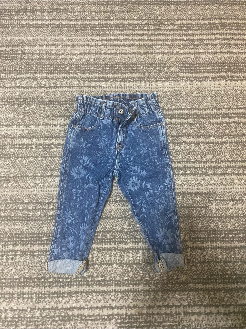 GAP Blue Floral-Print Kids Denim Jeans
